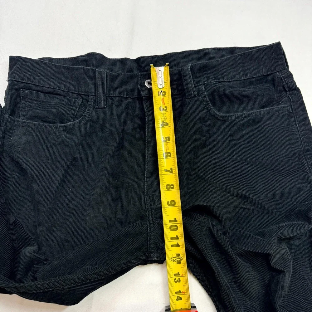 Levi's 511 Pants‎ Mens Size 38x30 Black Cotton Blend Skinny Corduroy Stretch